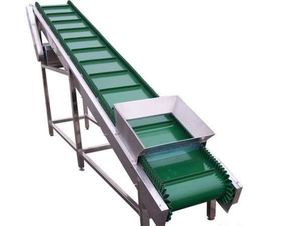 【咸陽平板型上料機帶防塵罩食品專用輸送機】- 